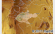 Satellite Map of NAIROBI, physical outside