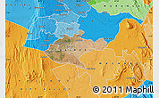 Satellite Map of NAIROBI, political outside
