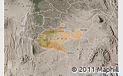 Satellite Map of NAIROBI, semi-desaturated