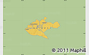 Savanna Style Map of NAIROBI, single color outside