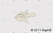 Shaded Relief Map of NAIROBI, cropped outside
