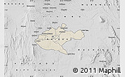 Shaded Relief Map of NAIROBI, desaturated
