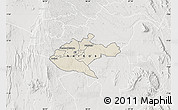Shaded Relief Map of NAIROBI, lighten, semi-desaturated