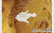 Shaded Relief Map of NAIROBI, physical outside