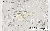 Shaded Relief Map of NAIROBI, semi-desaturated