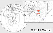 Blank Location Map of KASARANI