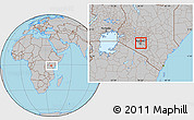 Gray Location Map of KASARANI