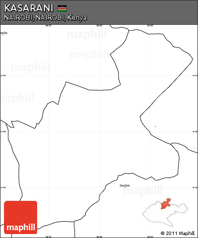 Blank Simple Map of KASARANI
