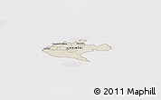 Shaded Relief Panoramic Map of NAIROBI, cropped outside