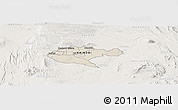 Shaded Relief Panoramic Map of NAIROBI, lighten