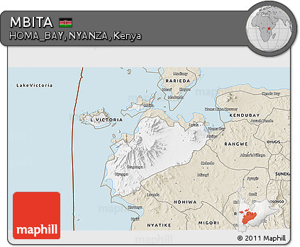 Classic Style 3D Map of MBITA