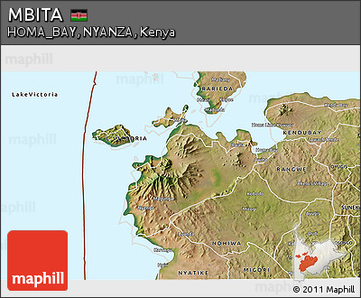 Satellite 3D Map of MBITA