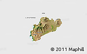 Satellite 3D Map of MBITA, single color outside