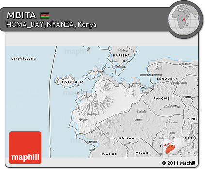 Silver Style 3D Map of MBITA
