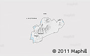 Silver Style 3D Map of MBITA, single color outside