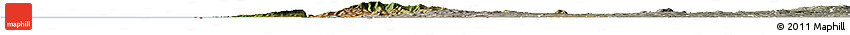 Satellite Horizon Map of MBITA, semi-desaturated