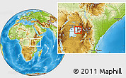 Physical Location Map of MBITA, highlighted parent region, highlighted grandparent region, within the entire country
