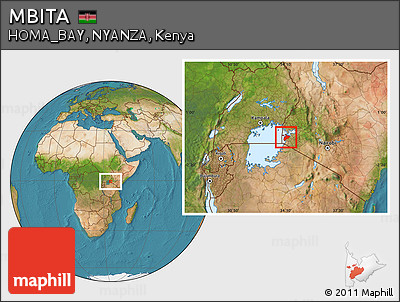 Satellite Location Map of MBITA