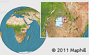 Satellite Location Map of MBITA, highlighted parent region, highlighted grandparent region