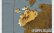 Physical Map of MBITA, darken