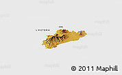 Physical Panoramic Map of MBITA, single color outside