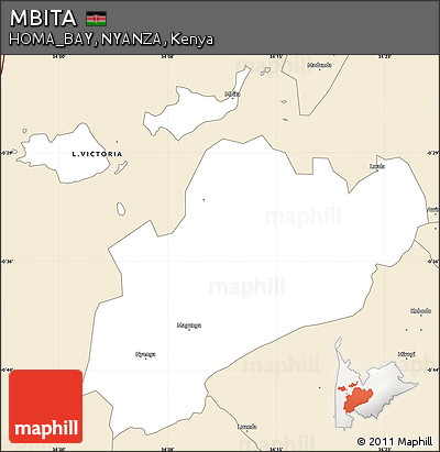 Classic Style Simple Map of MBITA
