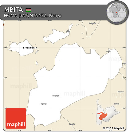 Classic Style Simple Map of MBITA