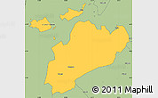 Savanna Style Simple Map of MBITA