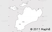 Silver Style Simple Map of MBITA, cropped outside