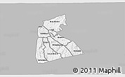 Gray 3D Map of KISII, single color outside