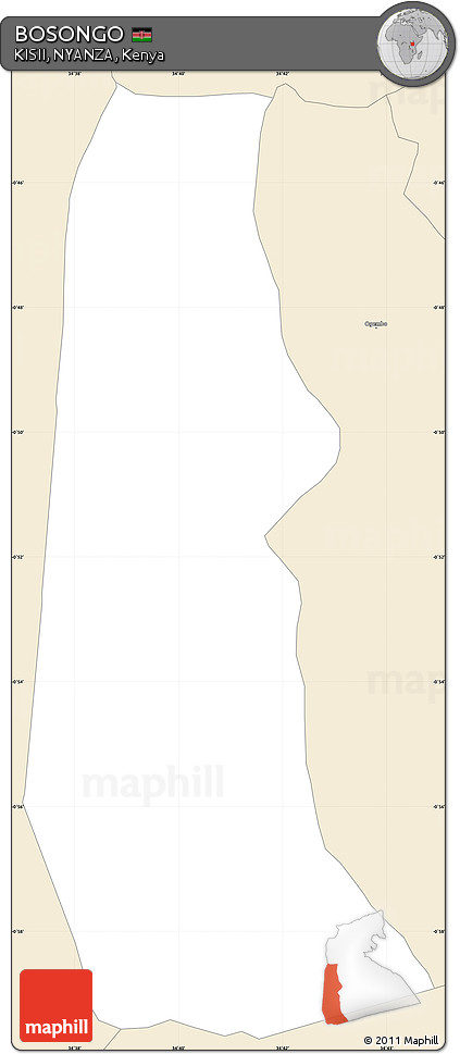 Classic Style Simple Map of BOSONGO