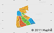 Political Map of KISII, single color outside