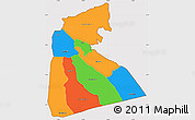 Political Simple Map of KISII, cropped outside