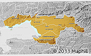 Physical 3D Map of KISUMU, lighten, desaturated