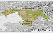 Satellite 3D Map of KISUMU, lighten, desaturated