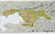 Satellite 3D Map of KISUMU, lighten, semi-desaturated