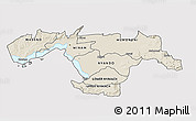 Shaded Relief 3D Map of KISUMU, cropped outside