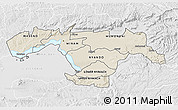 Shaded Relief 3D Map of KISUMU, lighten, desaturated