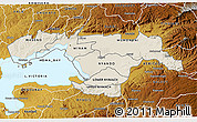 Shaded Relief 3D Map of KISUMU, physical outside