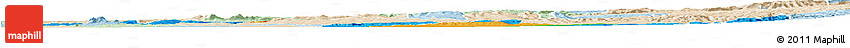 Political Horizon Map of KISUMU, lighten