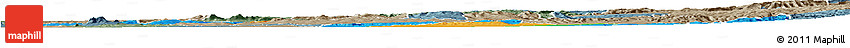 Political Horizon Map of KISUMU, semi-desaturated
