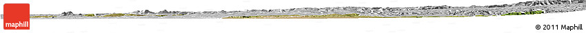 Satellite Horizon Map of KISUMU, lighten, desaturated