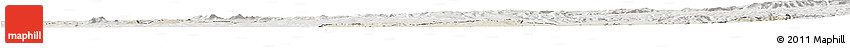 Shaded Relief Horizon Map of KISUMU, lighten, semi-desaturated