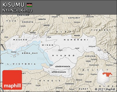 Classic Style Map of KISUMU