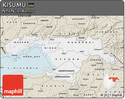 Classic Style Map of KISUMU