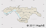 Shaded Relief Map of KISUMU, cropped outside