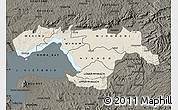 Shaded Relief Map of KISUMU, darken
