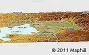 Satellite Panoramic Map of KISUMU, physical outside