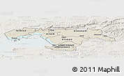 Shaded Relief Panoramic Map of KISUMU, lighten