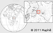 Blank Location Map of UPPER NYAKACH